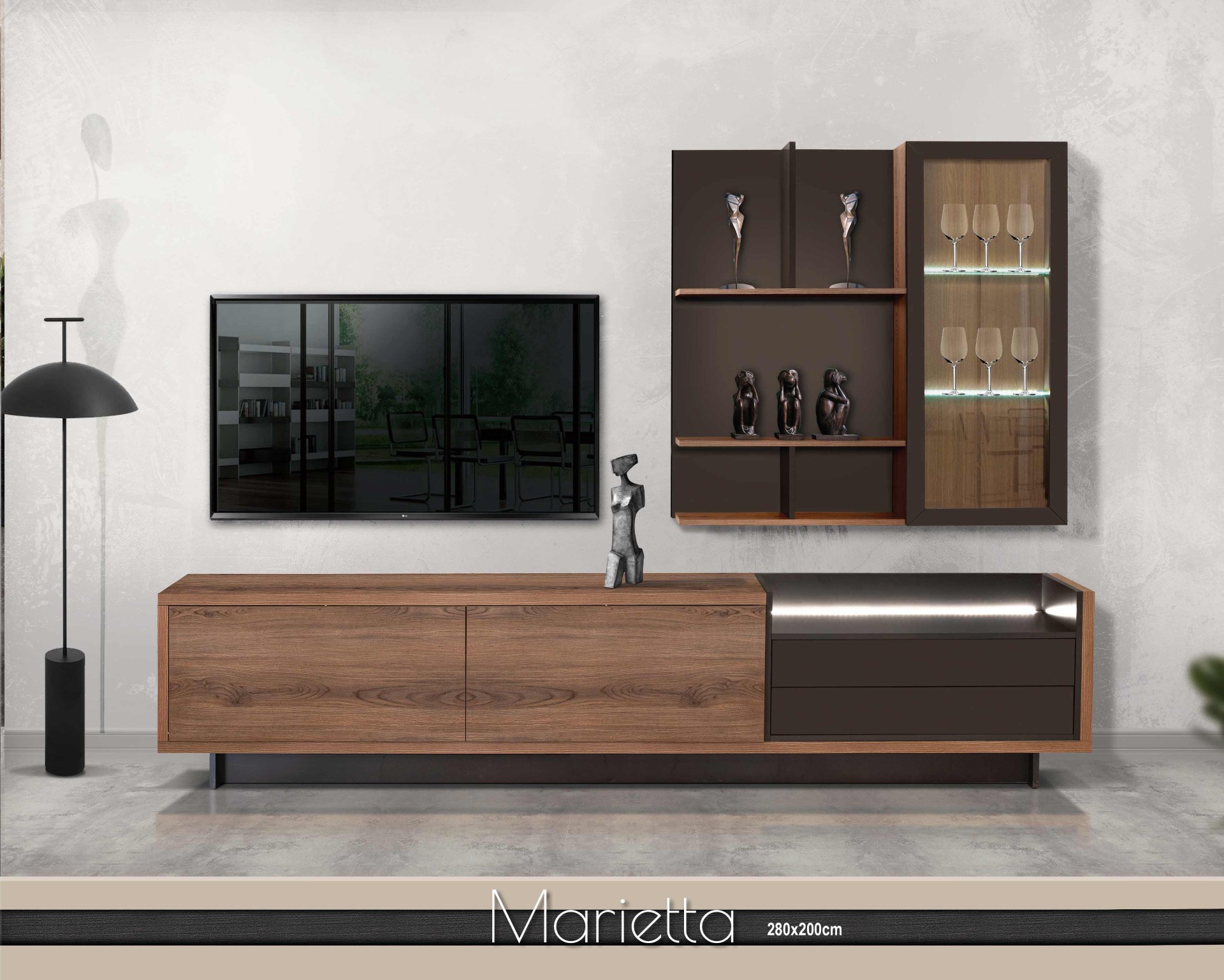 Σύνθεση TV Marietta — Έπιπλα Καψής, Αμαλιάδα Ηλείας