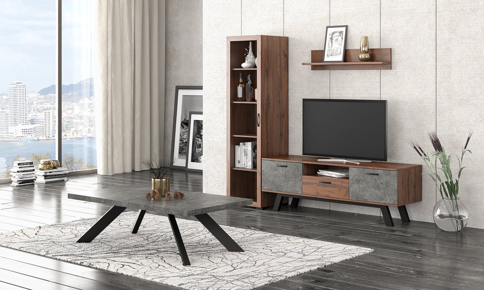 Σύνθεση TV Νο 61 — Έπιπλα Καψής, Αμαλιάδα Ηλείας