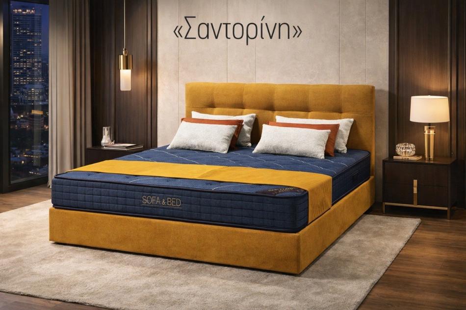 Κρεβάτι «Σαντορίνη» — Έπιπλα Καψής, Αμαλιάδα Ηλείας
