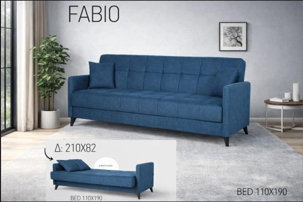 Καναπές-κρεβάτι Fabio — Έπιπλα Καψής, Αμαλιάδα Ηλείας