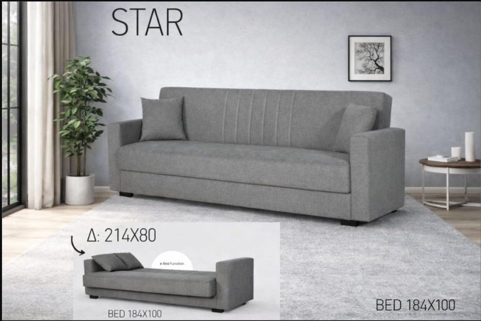 Καναπές-κρεβάτι Star — Έπιπλα Καψής, Αμαλιάδα Ηλείας